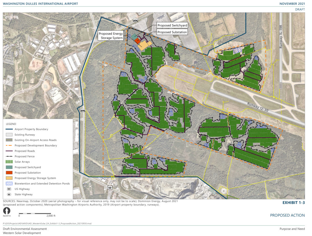 proposed solar layout map