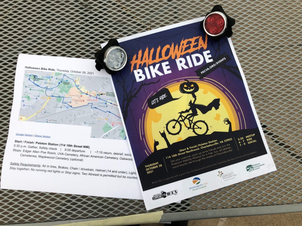 Halloween Bike Ride Tours Spooky Cville