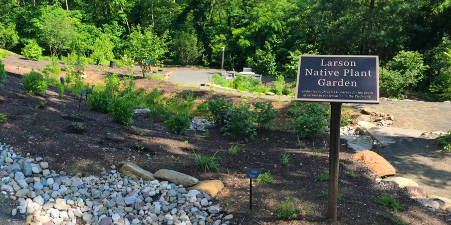 larson native plant garden sign