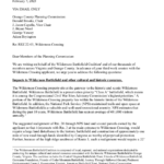 Wilderness Battlefield Coalition Letter to Orange County Planning Commission