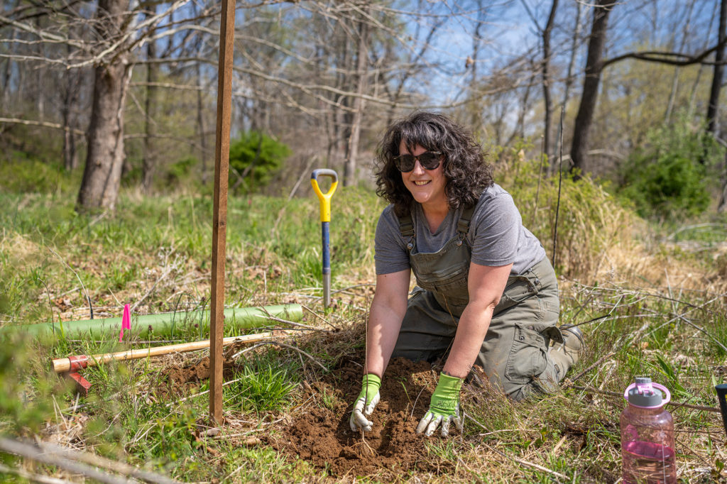 Earth Day Tree Planting at the Volgenau Property