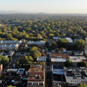 aerial of charlottesville