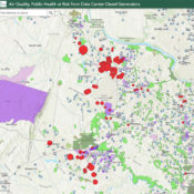 data center web map screenshot