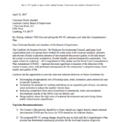 Our Letter to Loudoun County re: Smart Growth Approach