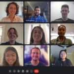 15 people videoconference in Google Meet