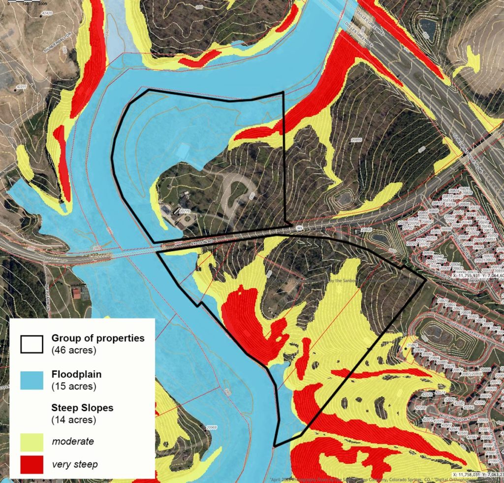 goose creek overlook rezoning floodplain steep slopes