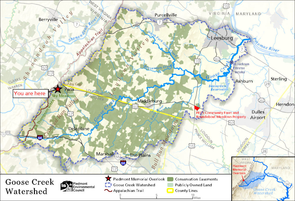 Goose Creek watershed map by Watsun Randolph, PEC