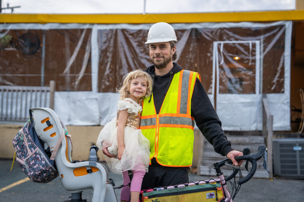 Costumed bike rider(s) in the 2025 Halloween Bike Ride.
