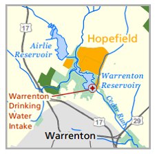 Map of Hopefield location.