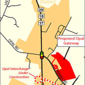 A map of the Opal interchange.