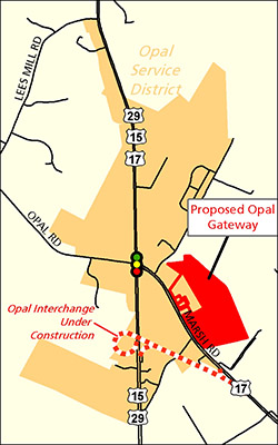 A map of the Opal interchange.