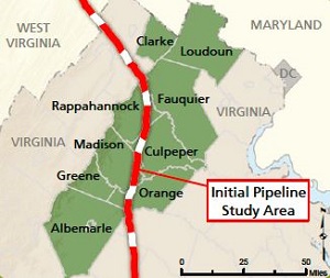 Spectra Energy Gas Pipeline Suspended