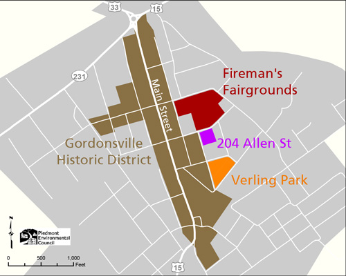 gordonsville map
