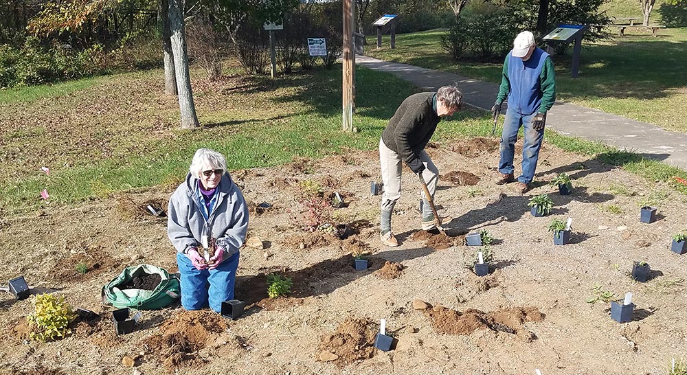 Pollinator Garden Planted by Thornton River