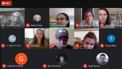 fellows on video chat