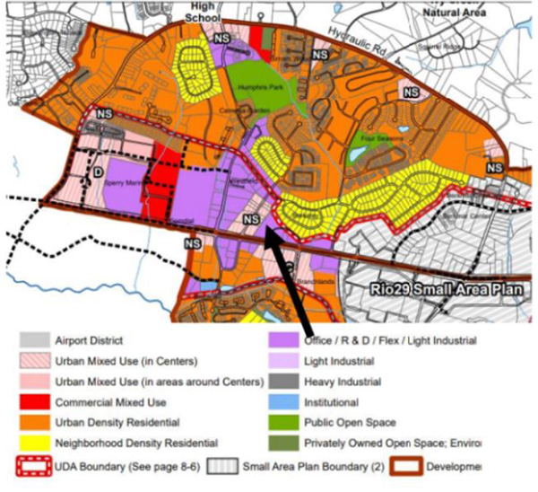 premier circle rezoning comp plan map