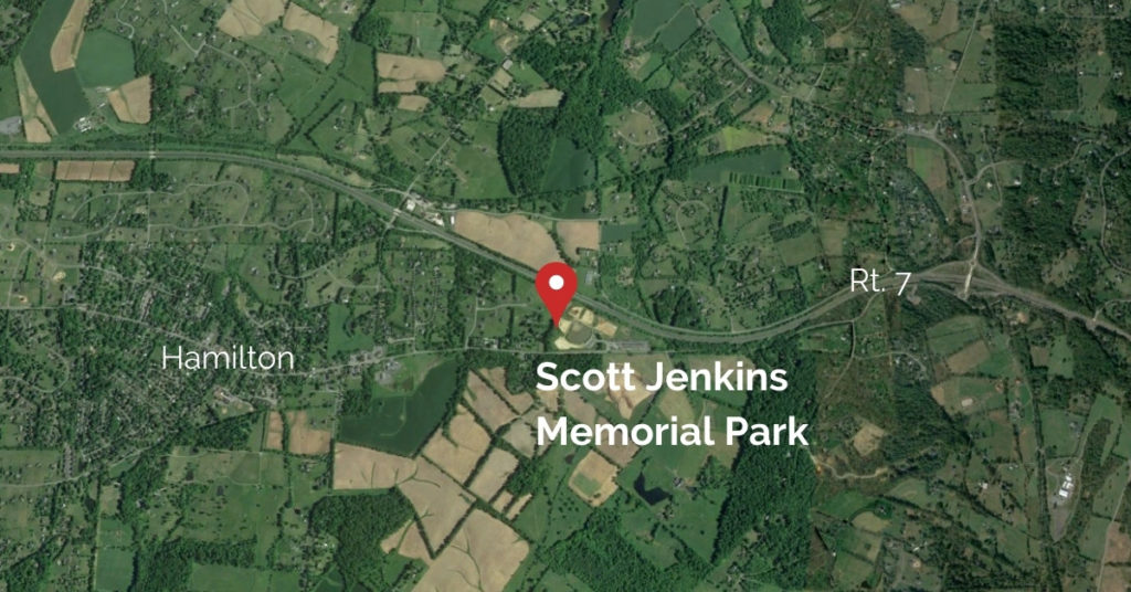 google map screenshot showing scott jenkins memorial park location