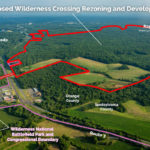aerial photo of orange county where wilderness crossing is proposed